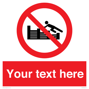 PL7405: Custom No climbing on groynes