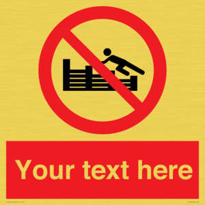 PL7405: Custom No climbing on groynes