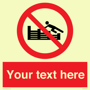 PL7405: Custom No climbing on groynes
