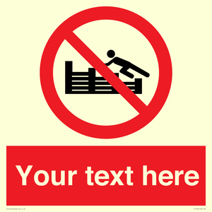PL7405: Custom No climbing on groynes