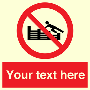 PL7405: Custom No climbing on groynes