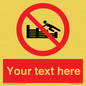 PL7405: Custom No climbing on groynes