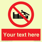 PL7405: Custom No climbing on groynes