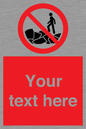 PL7406: Custom No climbing on rocks