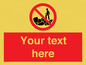 PL7406: Custom No climbing on rocks