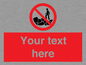 PL7406: Custom No climbing on rocks