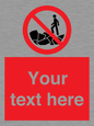 PL7406: Custom No climbing on rocks