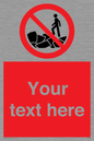 PL7406: Custom No climbing on rocks