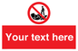 PL7406: Custom No climbing on rocks