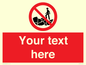 PL7406: Custom No climbing on rocks