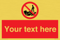 PL7406: Custom No climbing on rocks