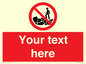 PL7406: Custom No climbing on rocks