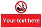 PL7406: Custom No climbing on rocks