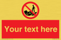 PL7406: Custom No climbing on rocks