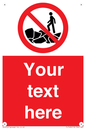 PL7406: Custom No climbing on rocks
