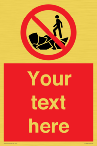 PL7406: Custom No climbing on rocks