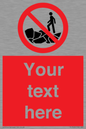 PL7406: Custom No climbing on rocks