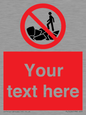 PL7406: Custom No climbing on rocks