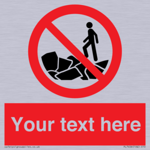 PL7406: Custom No climbing on rocks