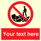 PL7406: Custom No climbing on rocks