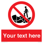 PL7406: Custom No climbing on rocks