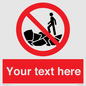 PL7406: Custom No climbing on rocks