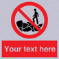 PL7406: Custom No climbing on rocks