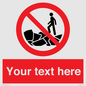 PL7406: Custom No climbing on rocks