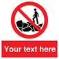 PL7406: Custom No climbing on rocks