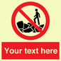 PL7406: Custom No climbing on rocks