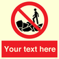 PL7406: Custom No climbing on rocks