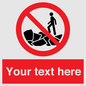 PL7406: Custom No climbing on rocks