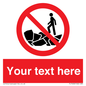 PL7406: Custom No climbing on rocks