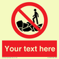 PL7406: Custom No climbing on rocks