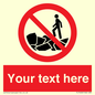 PL7406: Custom No climbing on rocks