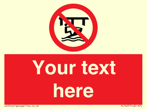 PL7407: Custom Do not use watercraft in the vicinity of piers