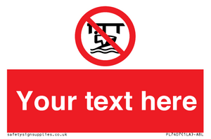 PL7407: Custom Do not use watercraft in the vicinity of piers
