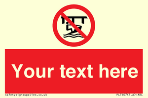 PL7407: Custom Do not use watercraft in the vicinity of piers