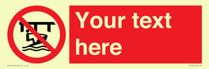 PL7407: Custom Do not use watercraft in the vicinity of piers