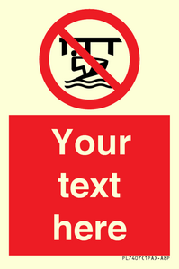 PL7407: Custom Do not use watercraft in the vicinity of piers