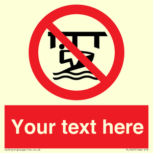 PL7407: Custom Do not use watercraft in the vicinity of piers
