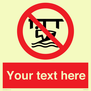 PL7407: Custom Do not use watercraft in the vicinity of piers
