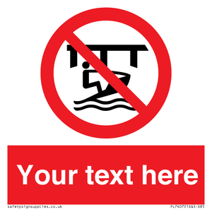PL7407: Custom Do not use watercraft in the vicinity of piers