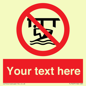 PL7407: Custom Do not use watercraft in the vicinity of piers