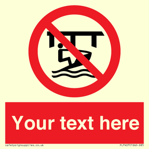 PL7407: Custom Do not use watercraft in the vicinity of piers