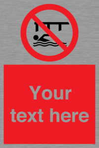 PL7408: Custom Do not swim in the vicinity of piers