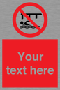 PL7408: Custom Do not swim in the vicinity of piers