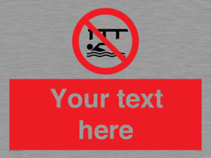 PL7408: Custom Do not swim in the vicinity of piers