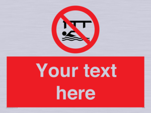 PL7408: Custom Do not swim in the vicinity of piers