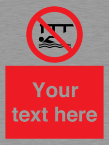 PL7408: Custom Do not swim in the vicinity of piers